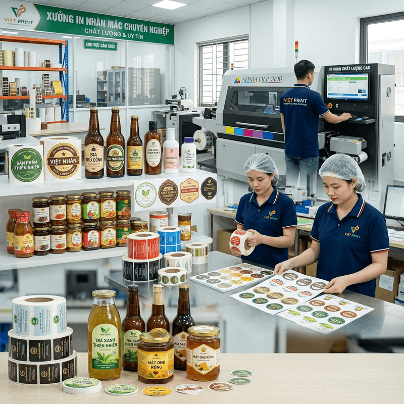 In nhãn mác tem label — In Thành Trung