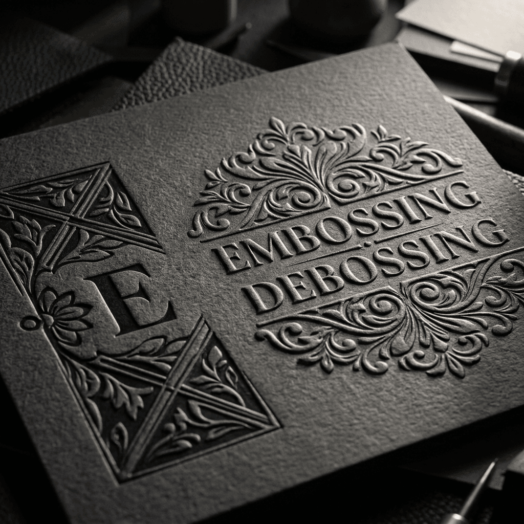Dập Nổi (Embossing) & Dập Chìm (Debossing)