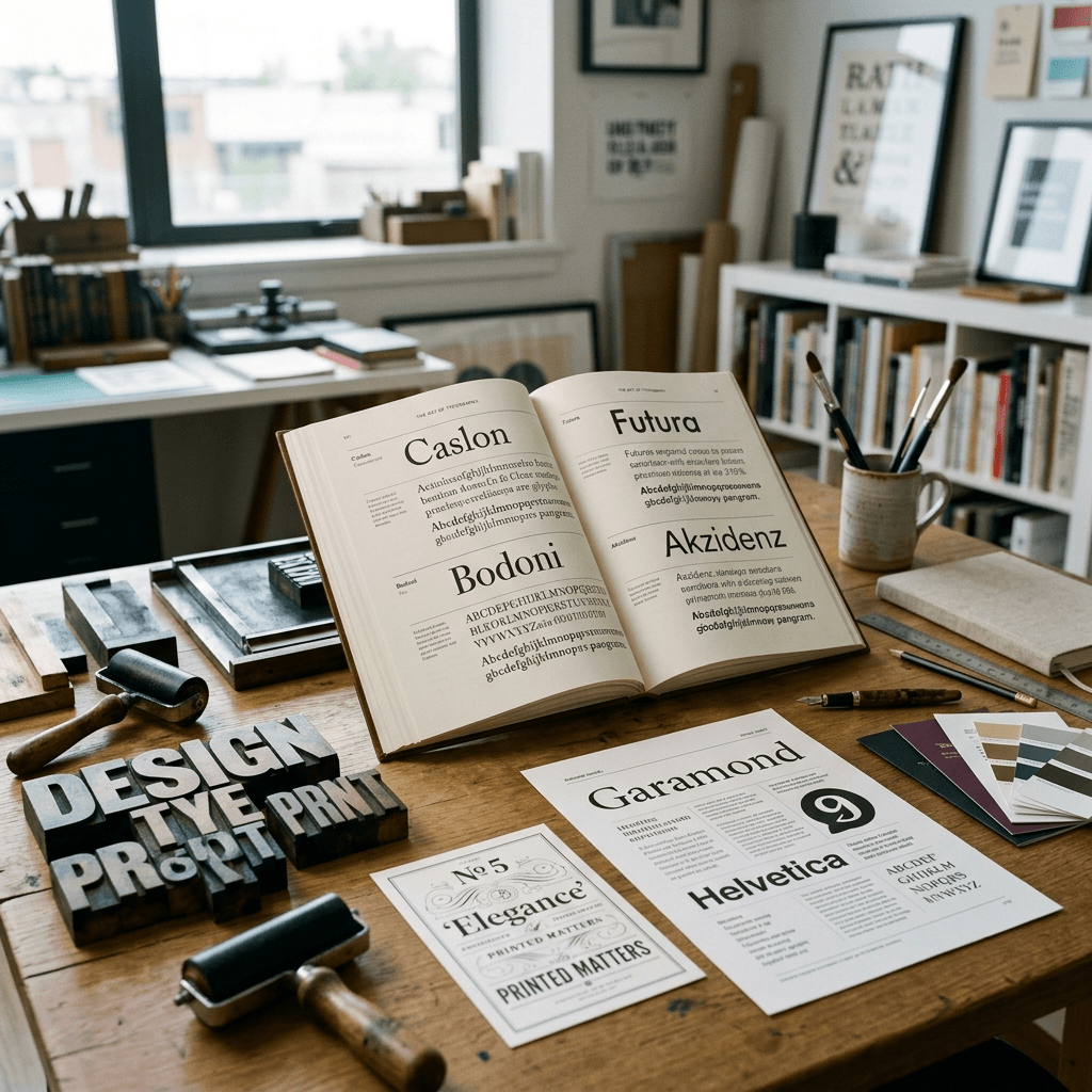 Typography trong Thiết Kế In Ấn: Font Chữ & Quy Tắc